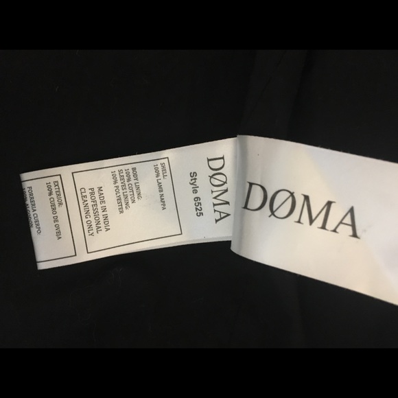 DOMA Motorcycle Leather Jacket. XS. NWOT! - Picture 3 of 6